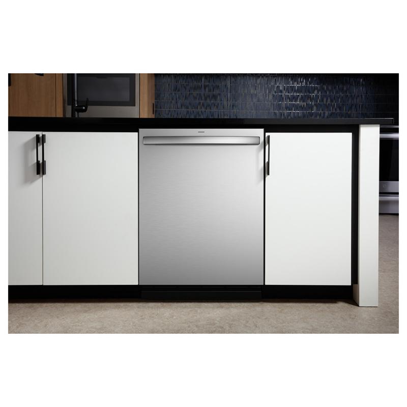 24" GE Profile Top Control Stainless Steel Interior Dishwasher with Sanitize Cycle - PDT715SYVFS