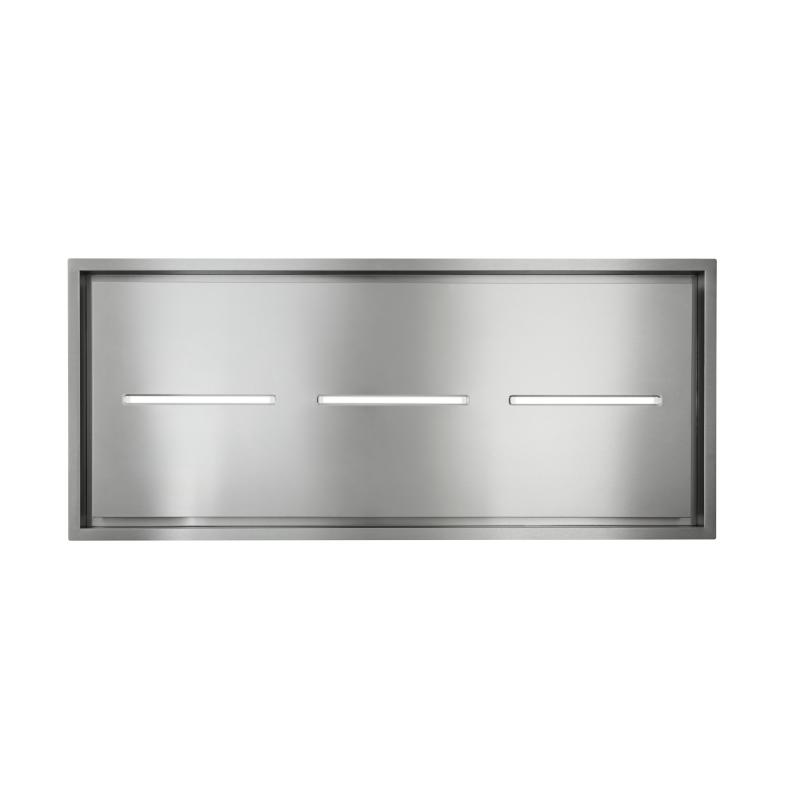 63" Best Brushed Stainless Steel Ceiling Mounted Range Hood with LED Light in Stainless Steel - HBC163ESS