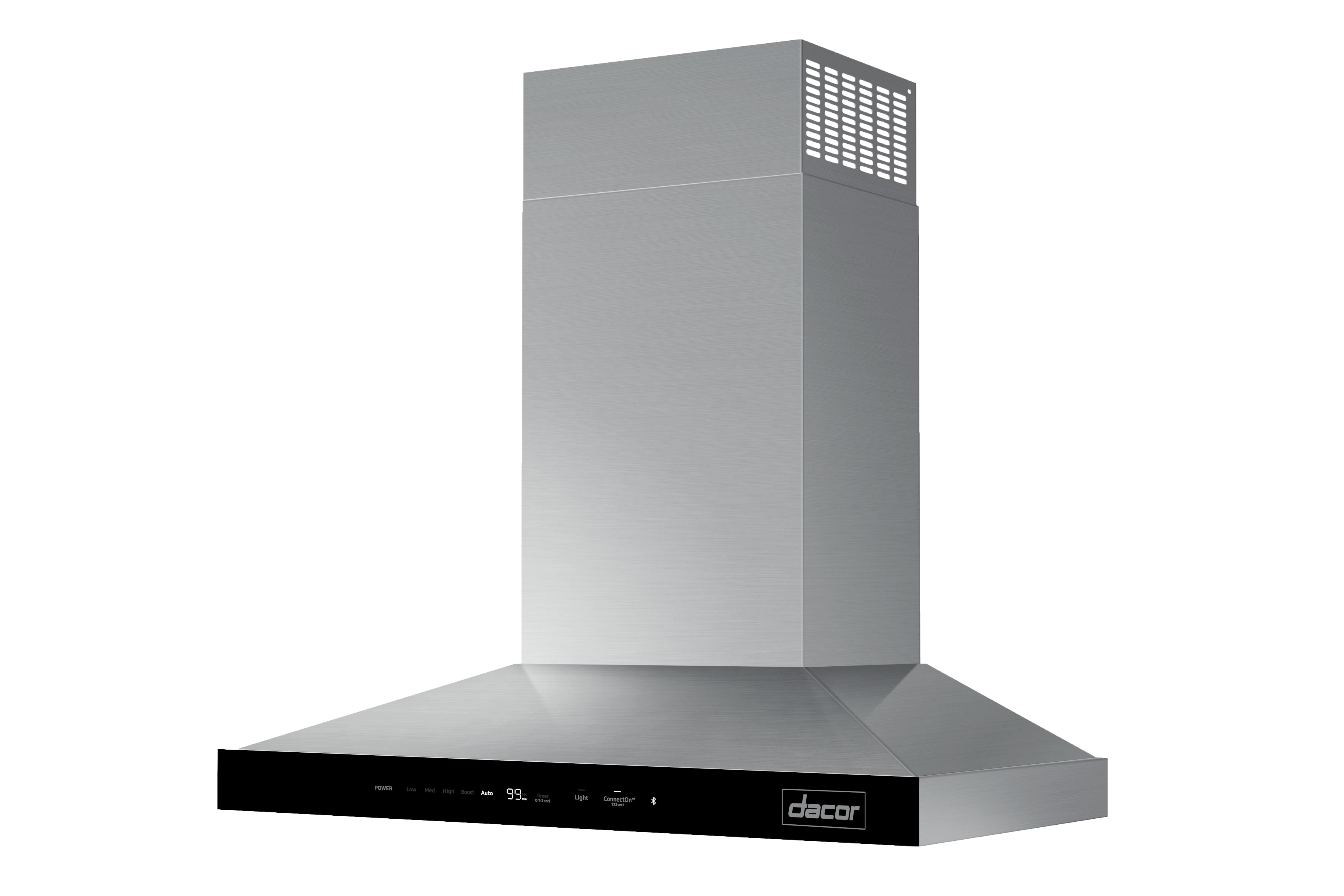 30" Dacor Chimney Wall Hood With Connectivity In Silver Stainless Steel - DHD30M700WS