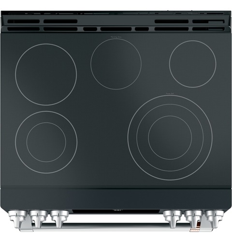 30" Café 5.7 Cu. Ft. Slide-In Front Control Radiant And Convection Range  - CCES700P3MD1