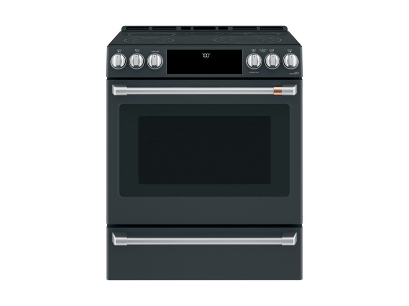 30" Café 5.7 Cu. Ft. Slide-In Front Control Radiant And Convection Range  - CCES700P3MD1