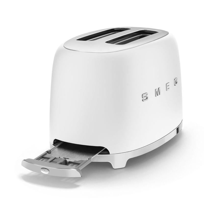 SMEG 50's Style Toaster in White - TSF01WHMUS