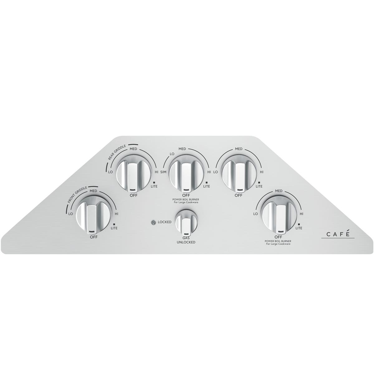 36" Café Built-In Gas Cooktop - CGP95362MS1