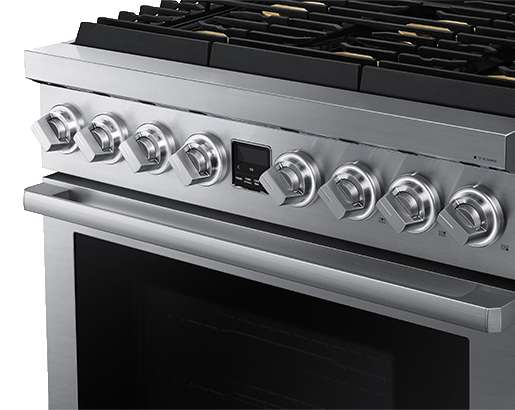 36" Dacor Transitional Gas Range in Silver Stainless Steel  - DOP36T86GLS/DA