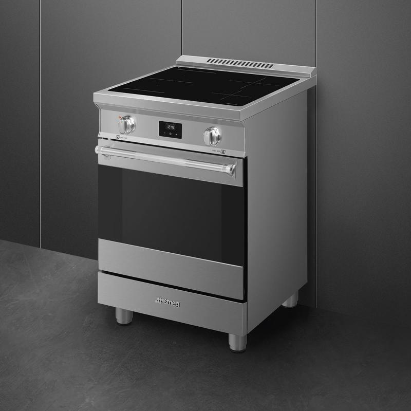 24" SMEG Professional Induction Range in Stainless steel - SPR24UIMX
