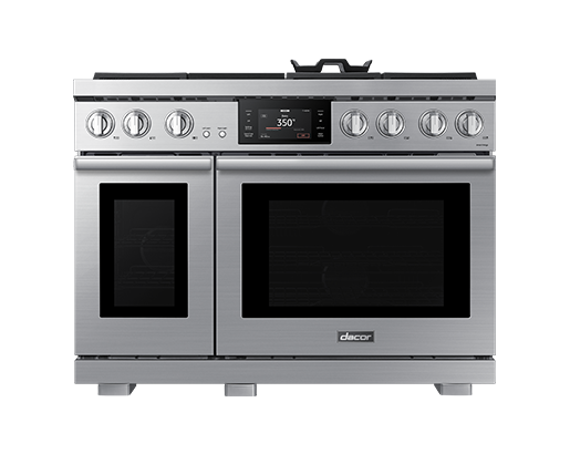 48" Dacor Transitional Series Dual-Fuel Freestanding Steam Range - DOP48T963DS