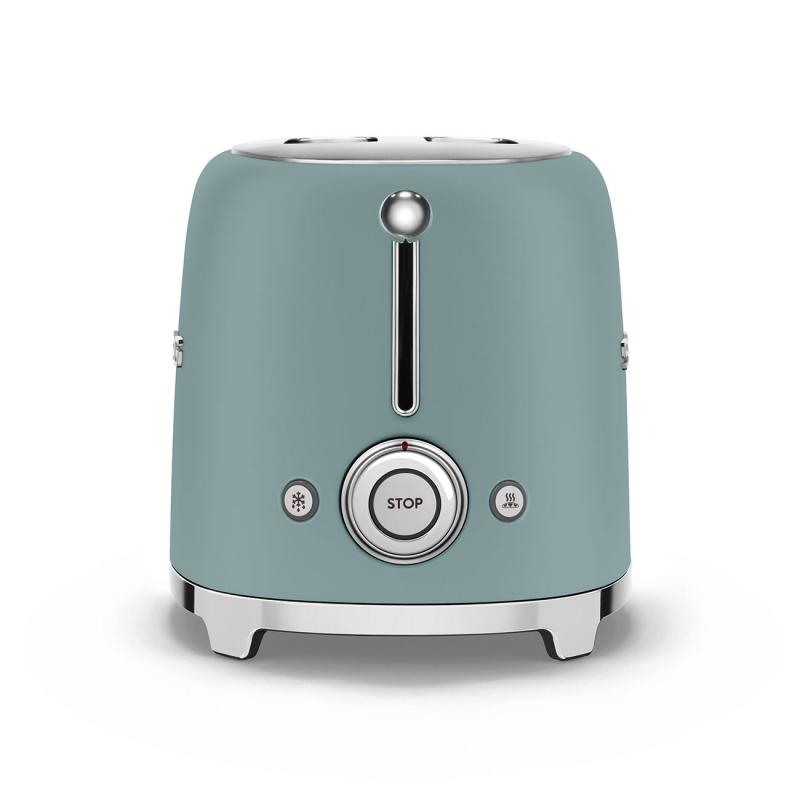 SMEG Retro-style 2-Slice Traditional Toaster In Emerald Green - TSF01EGMUS
