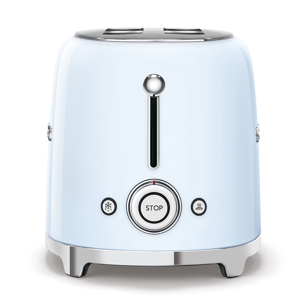 SMEG 50's Retro Style Aesthetic 2x2 Slice Toaster - TSF01PBUS