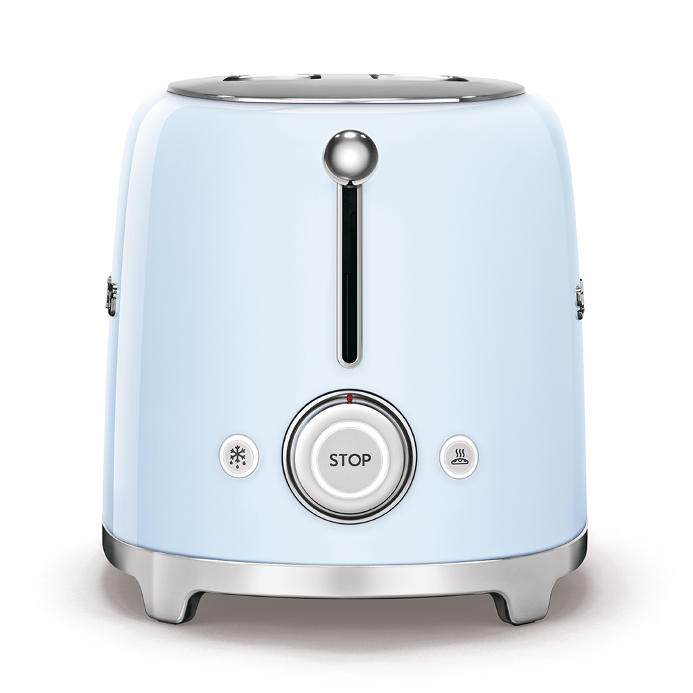 SMEG 50's Retro Style Aesthetic 2x2 Slice Toaster - TSF01PBUS
