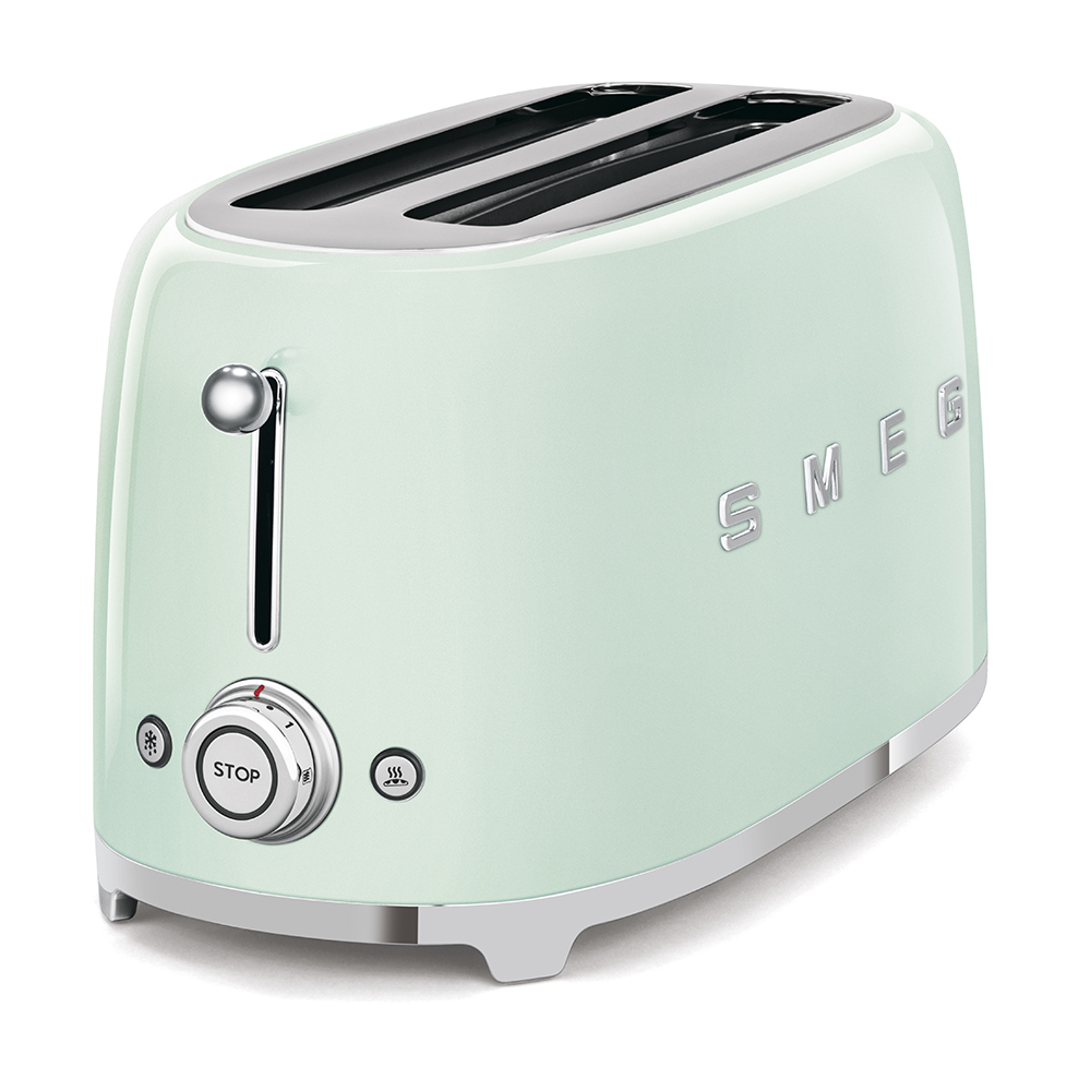 SMEG 50's Retro Style Aesthetic 4x2 Slice Toaster - TSF02PGUS