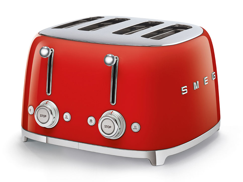 SMEG 50's Retro Style 4x4 Slice Toaster - TSF03RDUS
