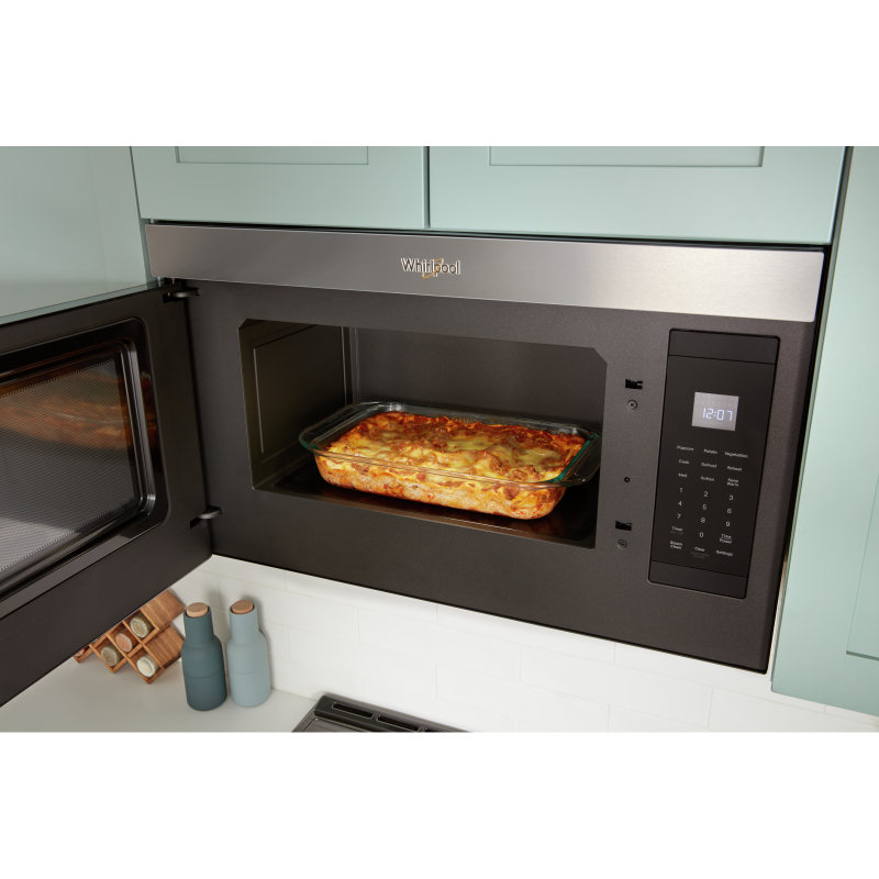 Whirlpool 1.1 Cu. Ft. Flush Mount Microwave with Turntable-Free Design in White - YWMMF5930PW