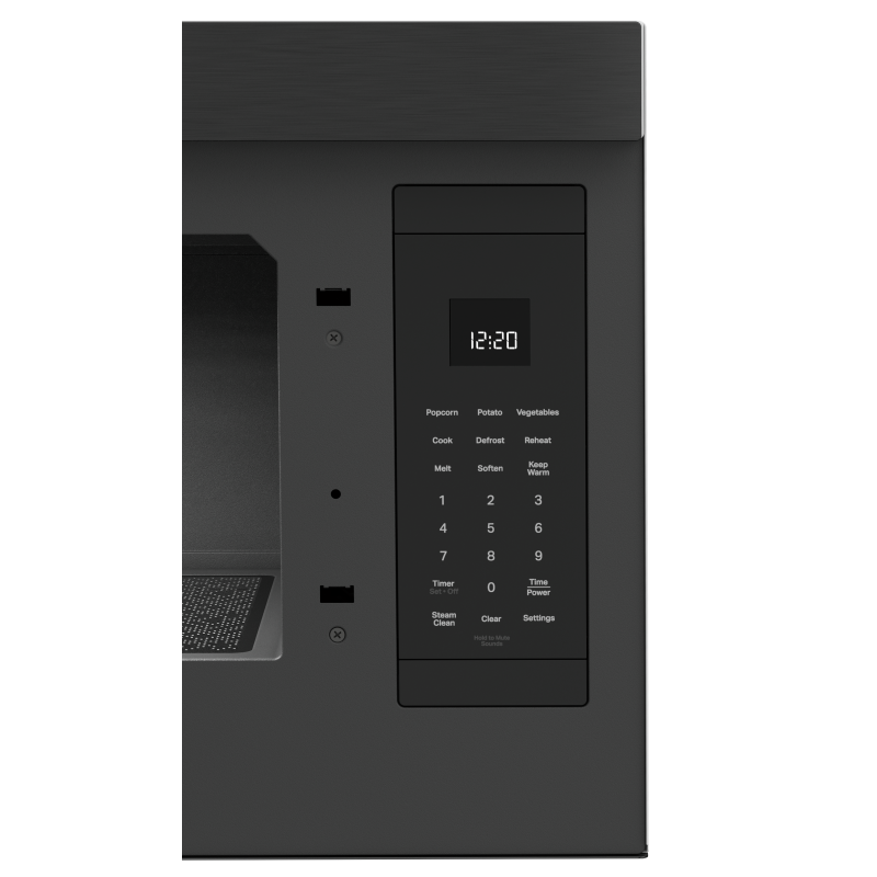 30" Whirlpool 1.1 Cu. Ft. Flush Mount Microwave with Turntable-Free Design in Black Stainless - YWMMF5930PV