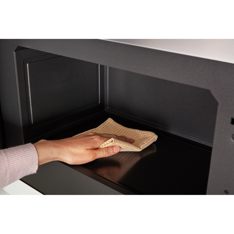 30" Whirlpool 1.1 Cu. Ft. Flush Mount Microwave with Turntable-Free Design in Black Stainless - YWMMF5930PV