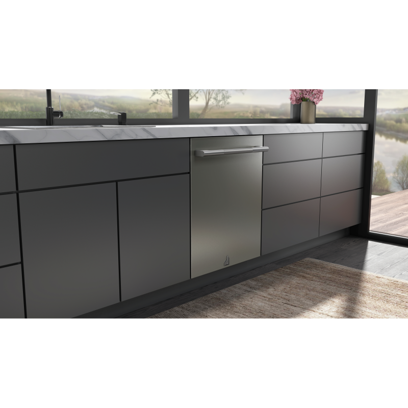 24" Jenn-Air NOIR Fully Integrated Dishwasher with 3rd Level Rack with Wash - JDAF5924RM