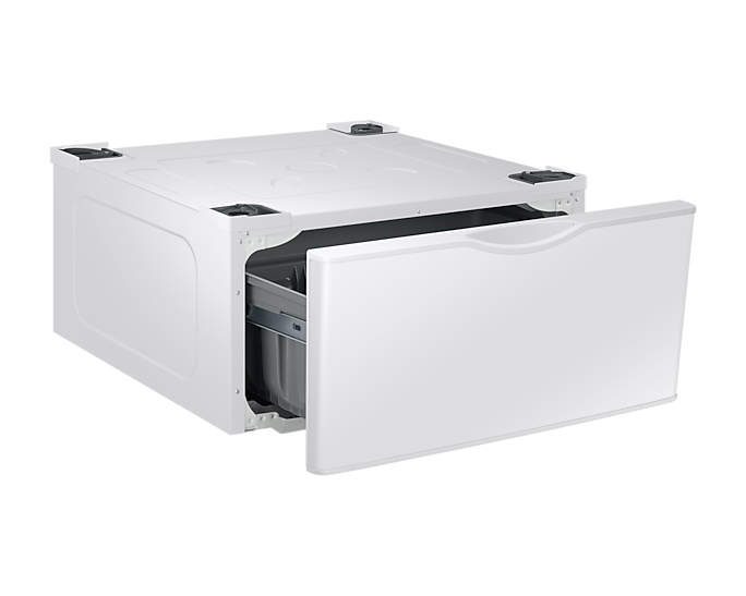 27" Samsung Pedestal Front Load Washer And Dryer In White - WE402NW/A3