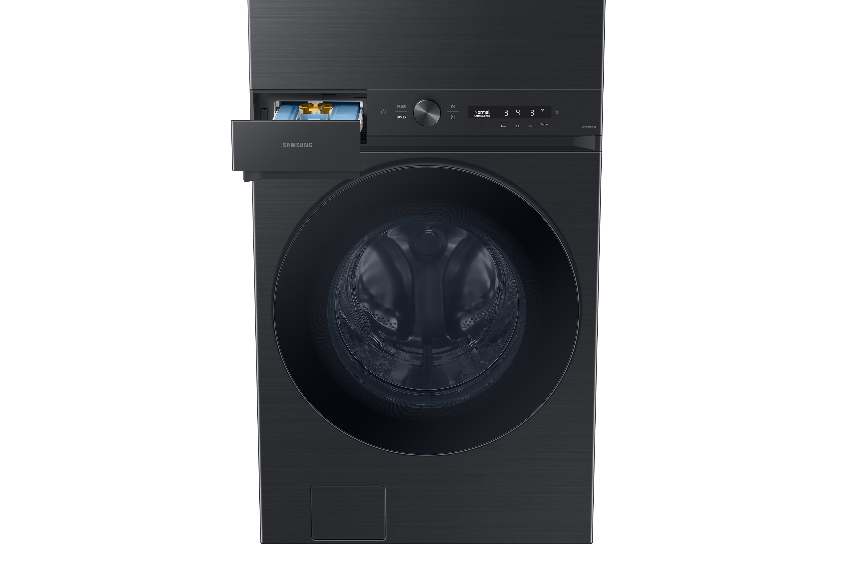 27" Samsung 5.3 Cu. Ft. SmartDial AI Panel Laundry Hub with Auto Dispenser - WH46DBH550EVAC