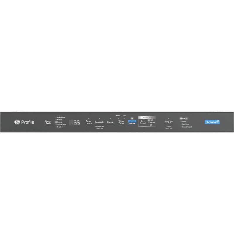 24" GE Profile 42 dBA Smart UltraFresh System Dishwasher with Deep Clean Washing 3rd Rack - PDP755SYVFS