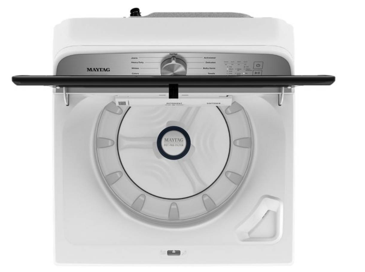 28" Maytag  5.4 Cu. Ft. Pet Pro Top Load Washer - MVW6500MW