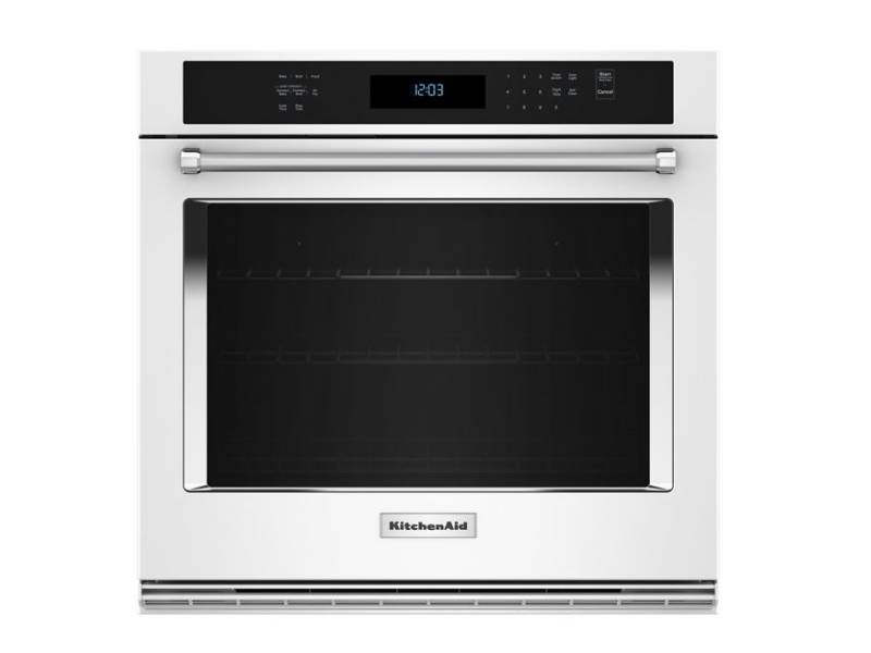 30" KitchenAid Single Wall Oven with Air Fry Mode - KOES530PWH