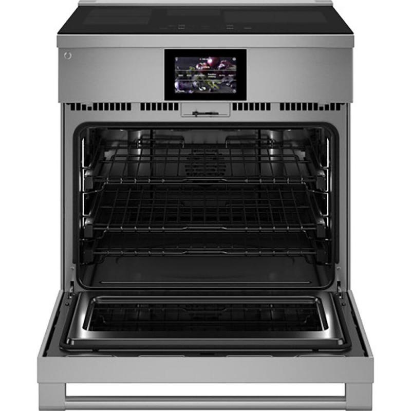 30" Monogram 5.3 Cu. Ft. Induction Professional Range in Stainless Steel - ZHP304ETVSS