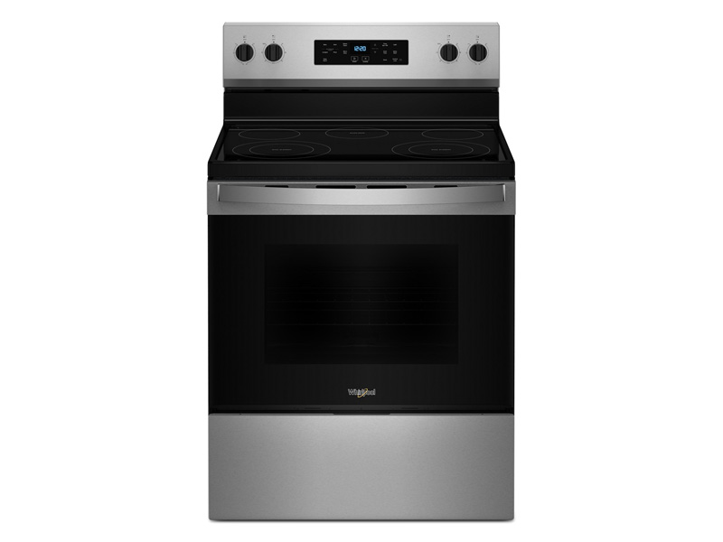30" Whirlpool 5.3 Cu. Ft. Freestanding Electric Range with Steam Clean - YWFES3330RZ