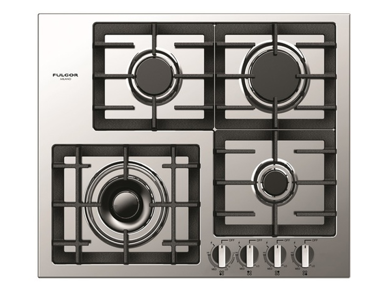 24" Fulgor Milano 400 Series Knob Controls Gas Cooktop - F4GK24S1