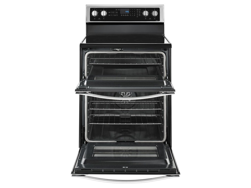 30" Whirlpool 6.7 Cu. Ft. Electric Double Oven Range with True Convection - YWGE745C0FS