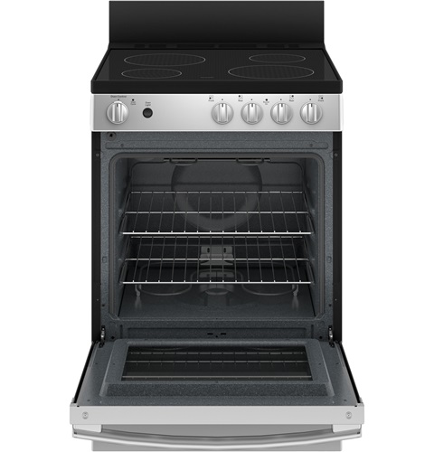 24" GE 2.9 Cu. Ft. Free Standing Electric Steam Clean Range - JCAS640RMSS