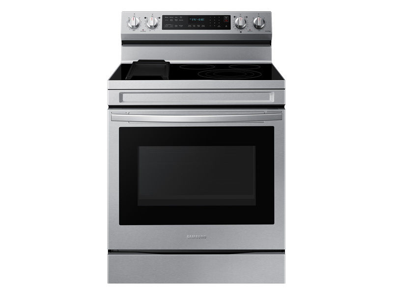 30" Samsung 6.3 Cu. Ft. Freestanding Electric Range With Air Fry And Wi-fi In Stainless Steel - NE63A6711SS