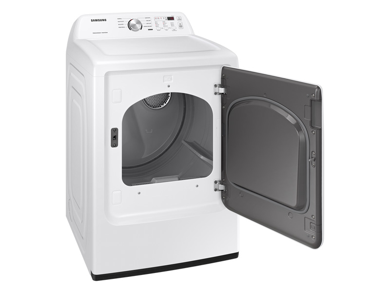 27" Samsung 7.2 Cu. Ft. Dryer With Sensor Dry In White - DVE45T3200W