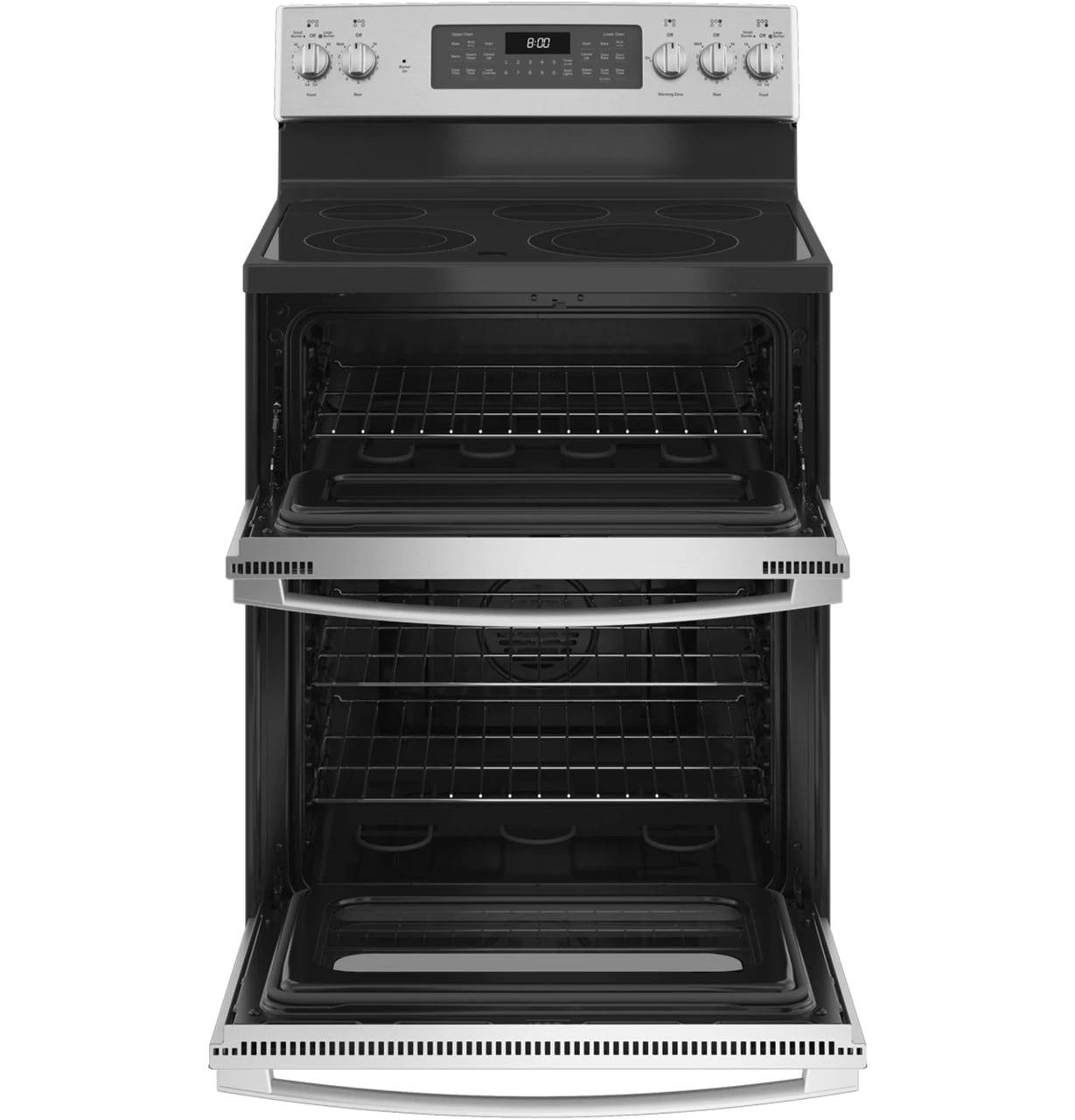 30" GE 6.6 Cu. Ft. Free-Standing Electric Double Oven Convection Range - JBS86SPSS