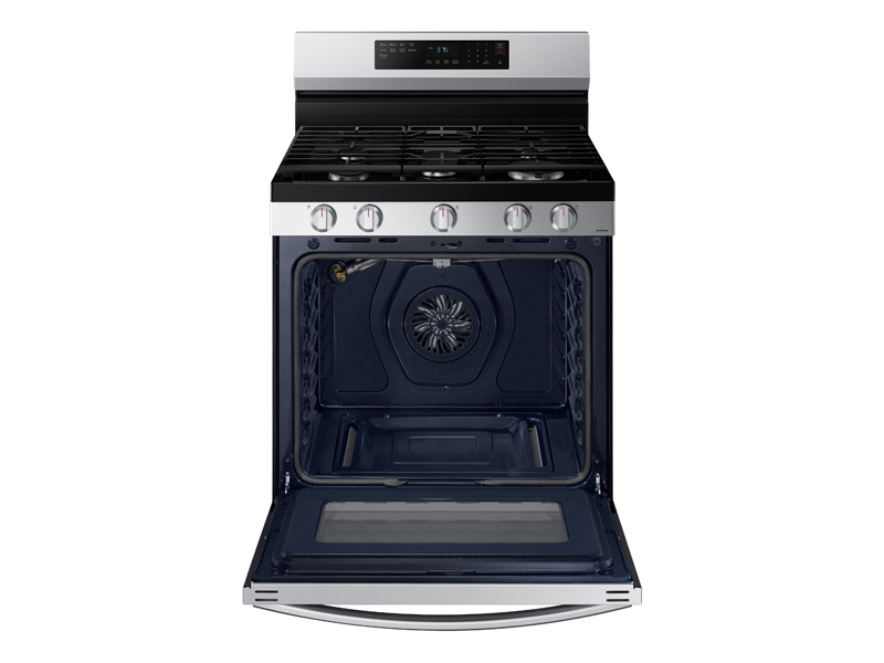 30" Samsung 6.0 Cu. Ft. Freestanding Gas Fan Convection Range With Wi-Fi And Air Fry - NX60A6511SS