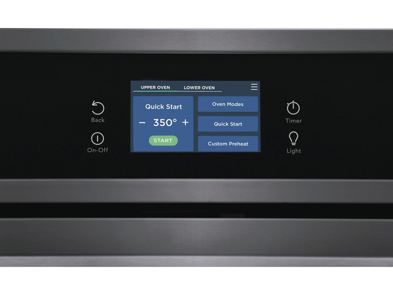 30" Frigidaire 10.6 Cu. Ft. Double Electric Wall Oven With Fan Convection In Black Stainless Steel - FCWD3027AD