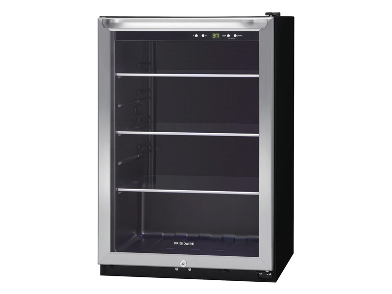 22" Frigidaire 4.6 Cu. Ft. FreeStanding Beverage Center with Glass Door in Stanless Steel - FRYB4623AS