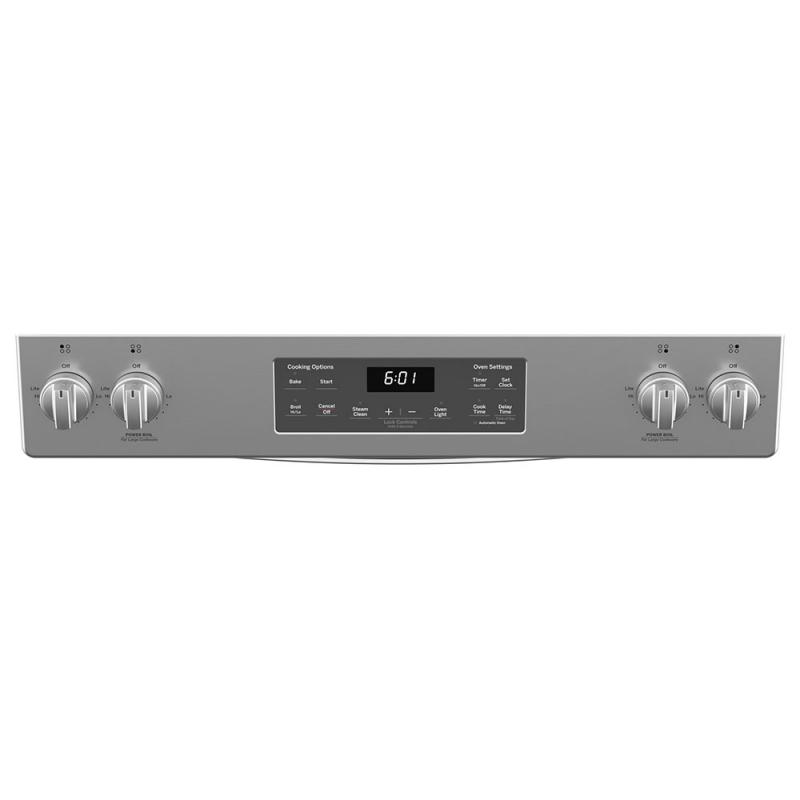 30" GE 5.3 Cu. Ft. Slide In Gas Range in Stainless Steel - JCGSS61SPSS