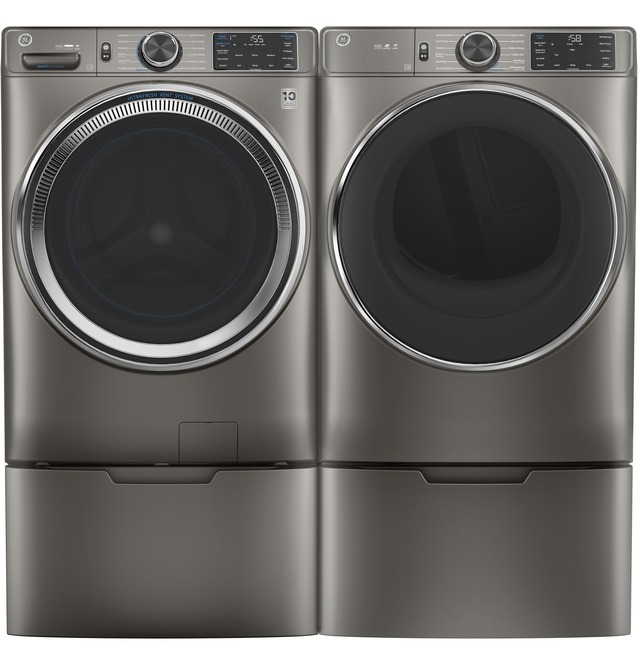 28" GE Flexible Multi-Use Storage Pedestal in Satin Nickel - GFP1528PNSN