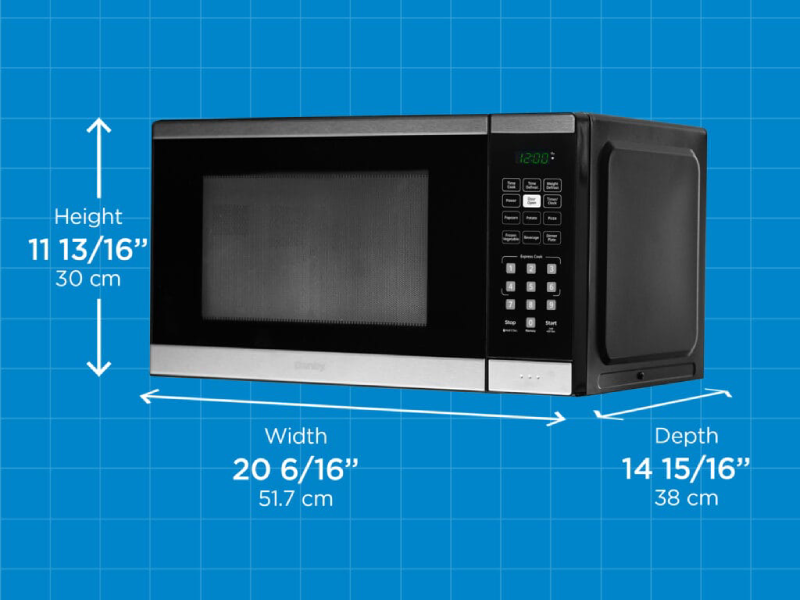 Danby 1.1 Cu. Ft. Microwave with Convenience Cooking Controls in Black Stainless - DBMW1126BBS