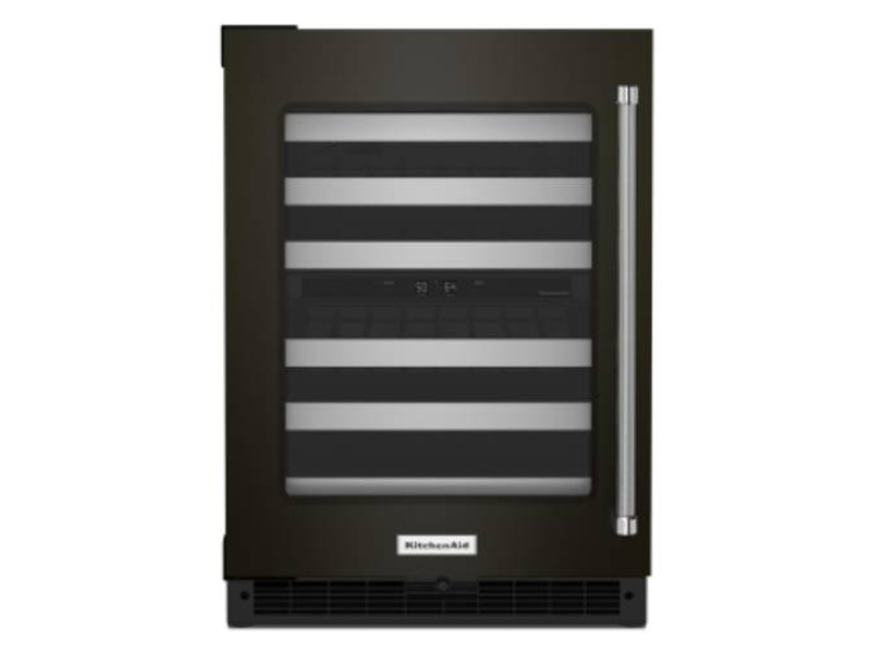 24" KitchenAid 4.97 Cu. Ft. Undercounter Wine Cellar - KUWL314KBS