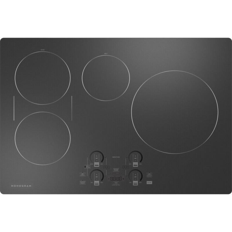30" Monogram Induction Cooktop with Electronic Touch in Black - ZHU30RDTBB