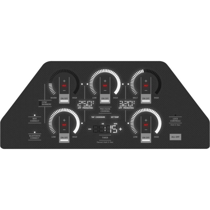 36" Monogram Induction Cooktop with Electronic Touch in Black - ZHU36RDTBB
