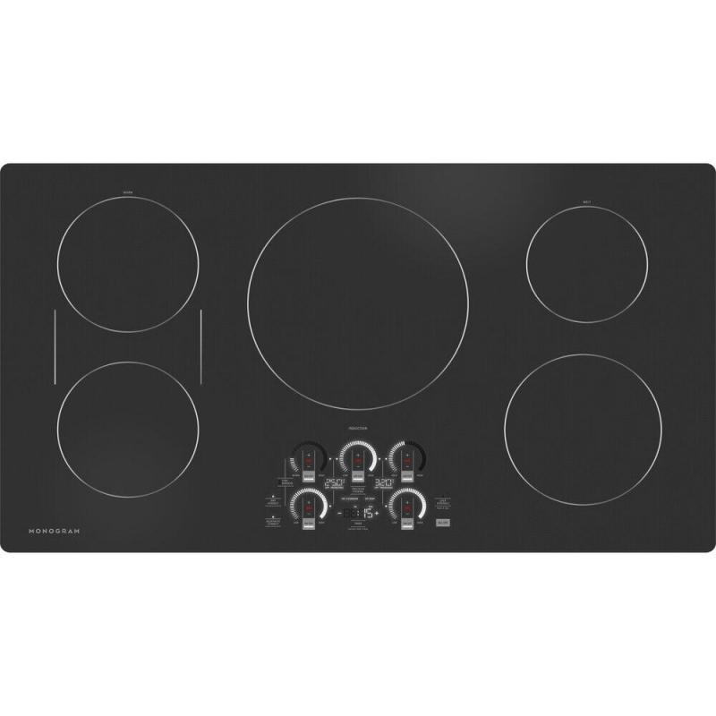 36" Monogram Induction Cooktop with Electronic Touch in Black - ZHU36RDTBB