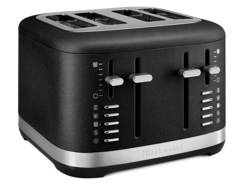KitchenAid 4 Slice Toaster in Cast Iron Black - KMT4109BK