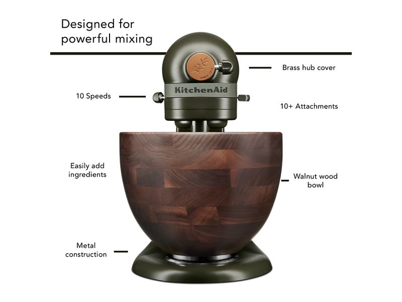 KitchenAid Design Series Tilt-Head Stand Mixer in Evergreen - KSM180WSEG