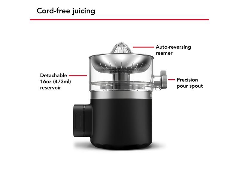 KitchenAid Go Cordless Citrus Juicer - Battery Included - KCJR161BM