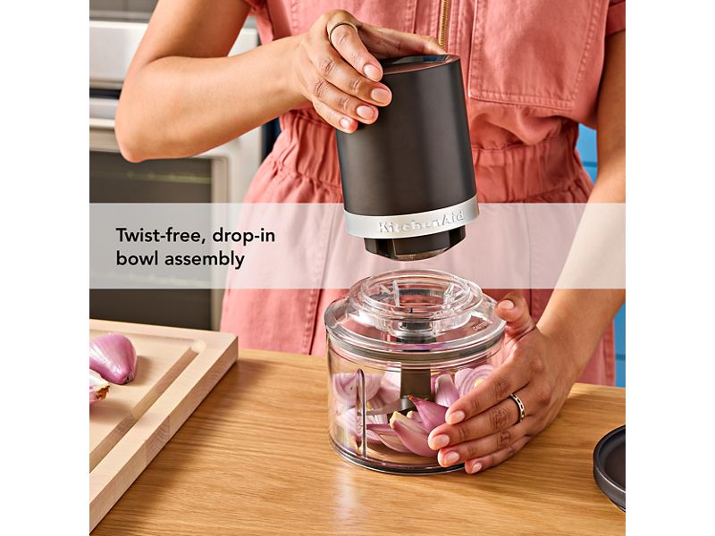 KitchenAid Go Cordless Top Down Chopper - Battery Sold Separately - KTCR350BM