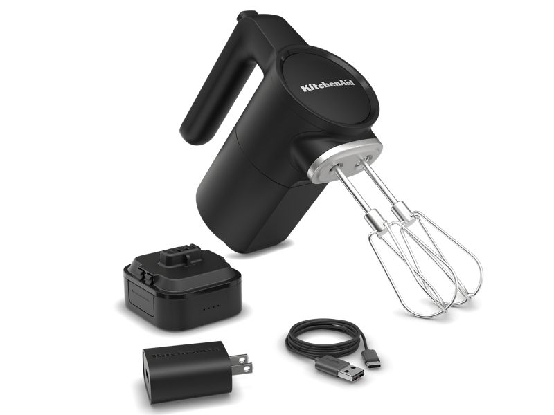 KitchenAid Go Cordless Hand Mixer Battery Included - KHMR762BM
