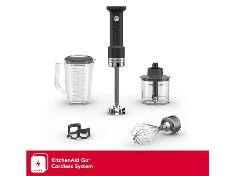 KitchenAid Go Cordless Hand Blender with Accessories - Battery Sold Separately - KHBRV05BM