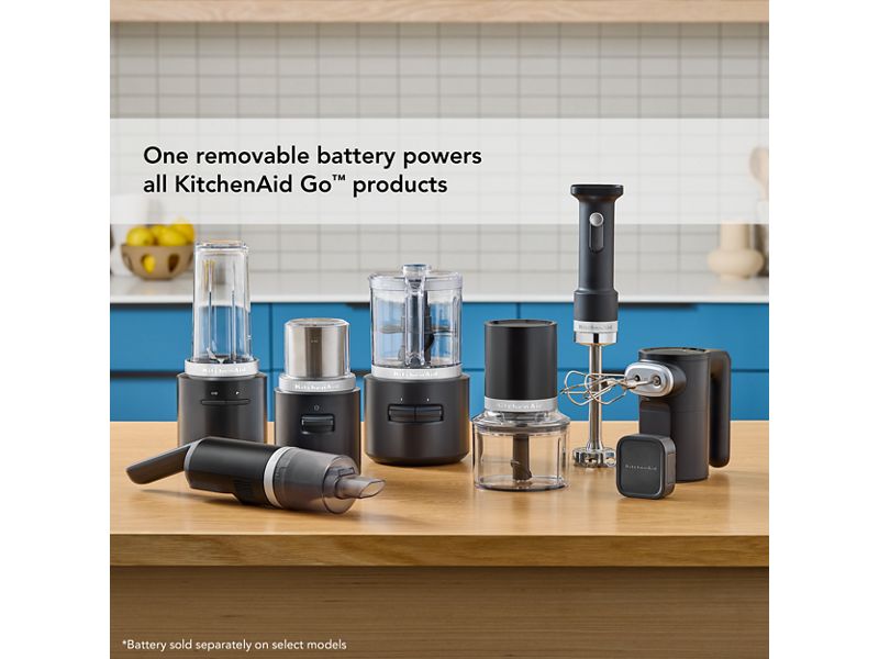 KitchenAid Go Cordless Hand Blender with Accessories - Battery Sold Separately - KHBRV05BM
