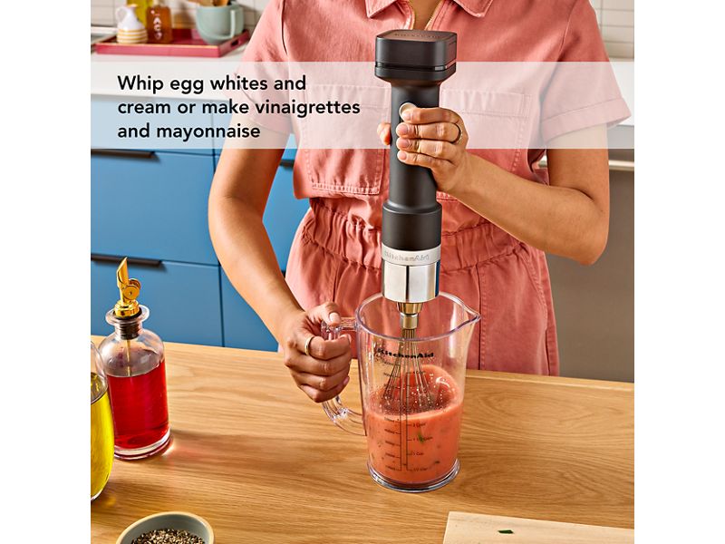 KitchenAid Go Cordless Hand Blender with Accessories - Battery Included - KHBRV75BM